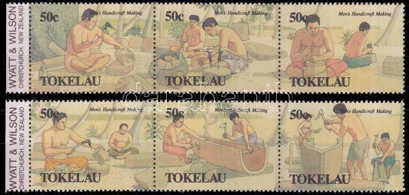 Tokelau Islands stamp Food purchases set stripes of 3 1990 MNH WS180910