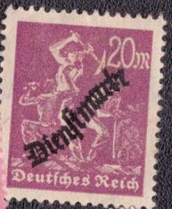 Germany 1923 - O22 MH