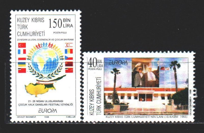 Turkish Cyprus. 1998. 473-74. Holidays and festivals, Europe Sept. MNH.