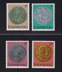 Luxembourg   #618-621   MNH   1979  Roman coins