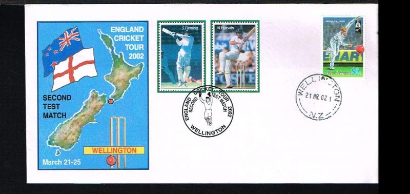 2002 - New Zealand Cover - Sport - Cricket - Second test match - Wellington [...