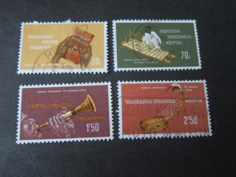 Kenya Uganda Tanganyika 1970 Sc 209-12 set FU