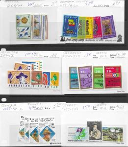 Worldwide selection of 17 diff. Scout sets, MNH & LH,see desc. 2019 CV $88.35