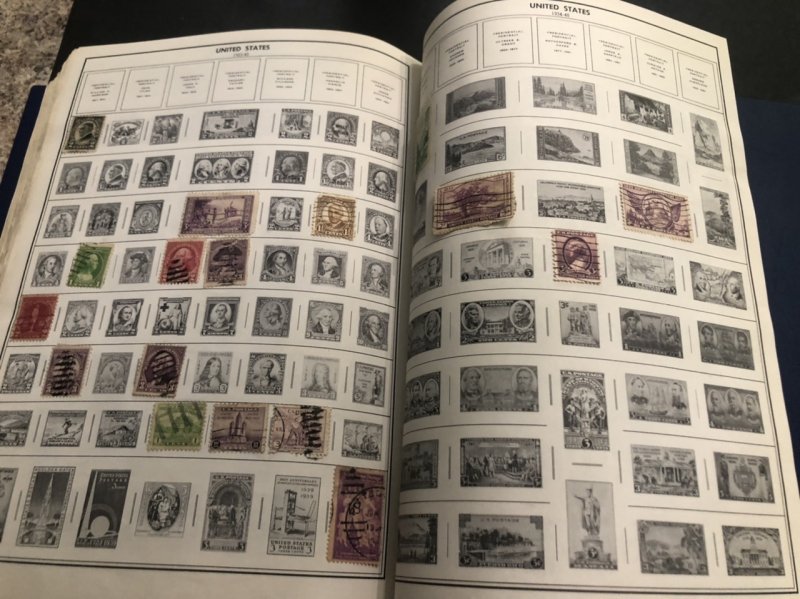 STATESMAN DELUXE STAMP ALBUM Lots Of Nice Stamps Might Find Some Gems