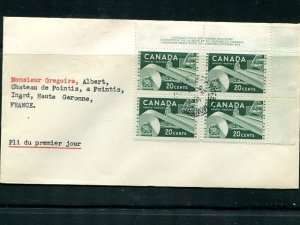 Canada  #362  Plate Block FDC   - Lakeshore Philatelics