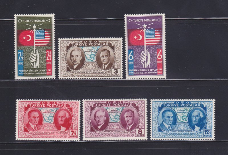 Turkey 817-822 Set MH Various (A)