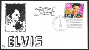 UNITED STATES FDC 29¢ Elvis 1993 Grier Unofficial City