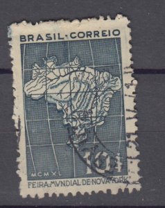J38801, jlstamps, 1940 brazil used #498 map
