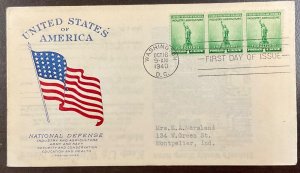 899 Grimsland cachet National Defense FDC 1940