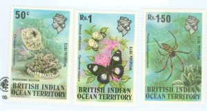 British Indian Ocean Territory #54-56  Single (Complete Set)