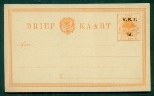 ORANGE FREE STATE, 1900, 1d on 1 penny Postal Card, unused, VF, H&G22