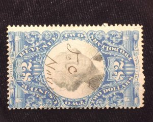 HS&C: Scott #R123 Revenue Small thin. Used F US Stamp