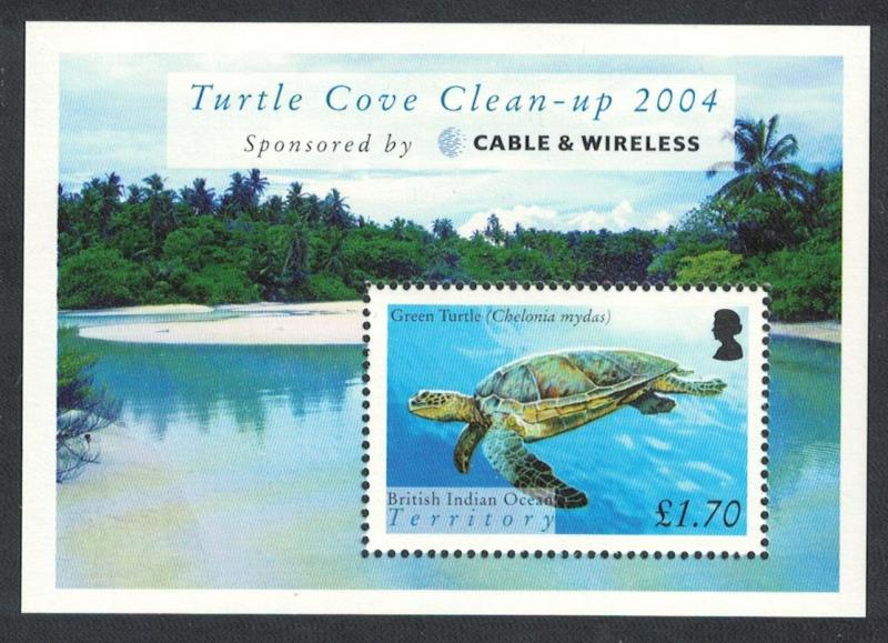 BIOT Turtles MS 2005 MNH SG#MS318 SC#296