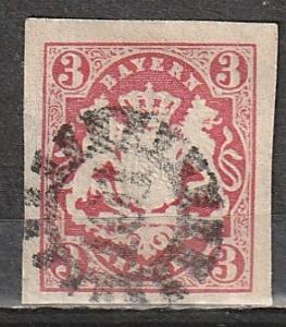 #34 Bavaria Used Imperf.