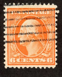 US 336 U 1908 6c red orange