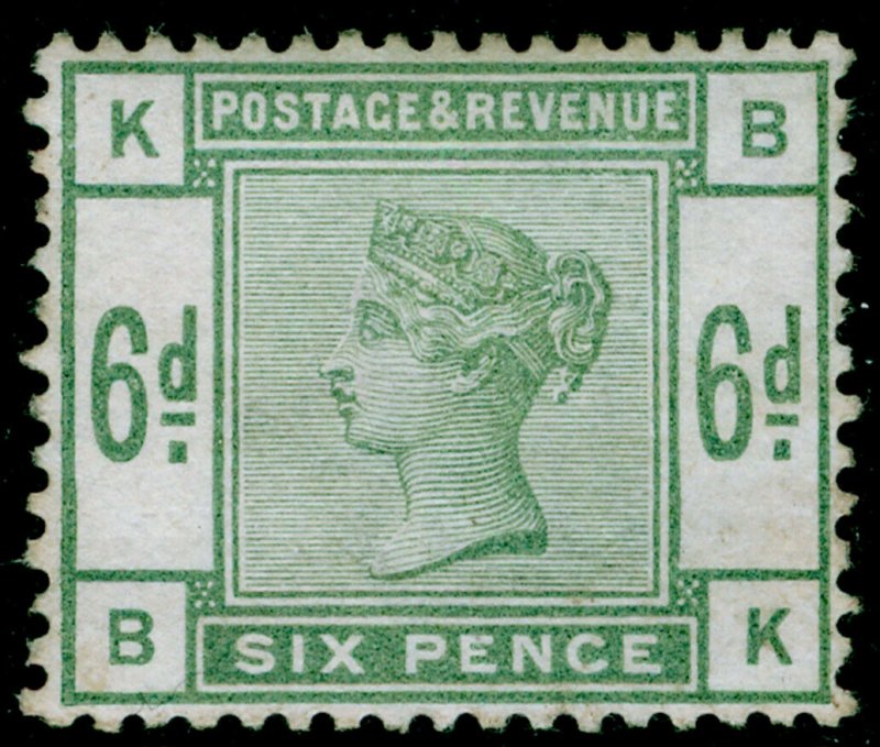 SG194, 6d dull green, NH MINT. Cat £625. BK