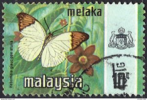 MALAYSIA MALACCA 1971 10c Multicoloured, Butterflies SG79 Used