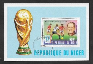 SE)1978 NIGER  FROM THE SPORTS SERIES, ARGENTINA FOOTBALL WORLD CUP '78,