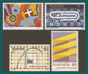 Australia 1974 Education, MNH  #602-605,SG582-SG585