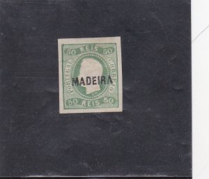 MADEIRA D. LUIS I 50 R. (1868)  MH Signed on back