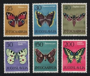 Yugoslavia Butterflies 6v Def 1964 Def SG#1110-1115