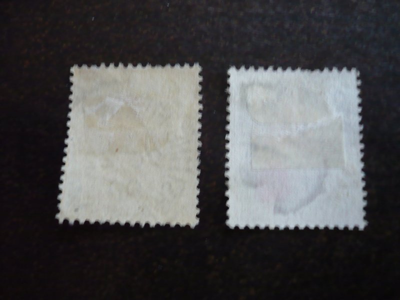 Stamps - Orange Free State - Scott# 44j,45i -Used Part Set of 2 Stamps