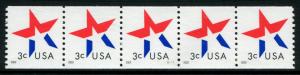 3615 US 3c Star coil, MNH PNC5 #S111