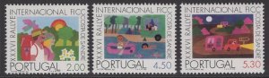 PORTUGAL SG1574/6 1975 INTERNATIONAL CAMPING & CARAVANNING FEDERATION RALLY MNH