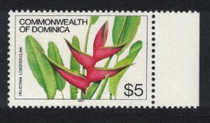 Dominica Heliconia or lobster claw Flower $5 imprint '1984' 1984 MNH SG#780B