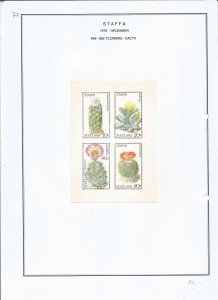 STAFFA - 1979 - Cactii - Sheet -  Mint Light Hinged - Private Issue