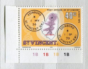 ST.VINCENT; 1979 early Post Office issue MINT MNH CORNER 40c. value