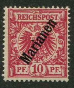 Mariana Islands SC# 13 Issue of Germany 56 degree o/p 10pf MH