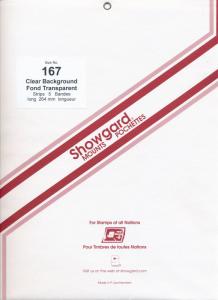 Showgard Stamp Mount Size 167/264 mm - CLEAR - Pack of 5 (167x265 167 mm)  STRIP