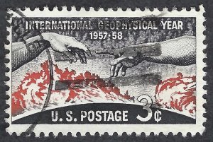 United States #1107 3¢ International Geophysical Year (1958). Used.