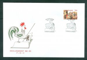 Aland. FDC 1989. Education School System 350 Year Anniv.  Sc.# 57