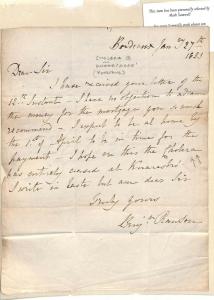 HISTORIC LETTER France Re CHOLERA Knaresboro Yorks DOCTOR{samwells-covers}MS3942