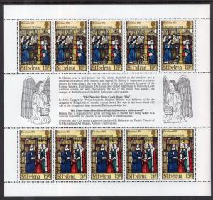 St Helena 398 Christmas Souvenir Sheet MNH VF