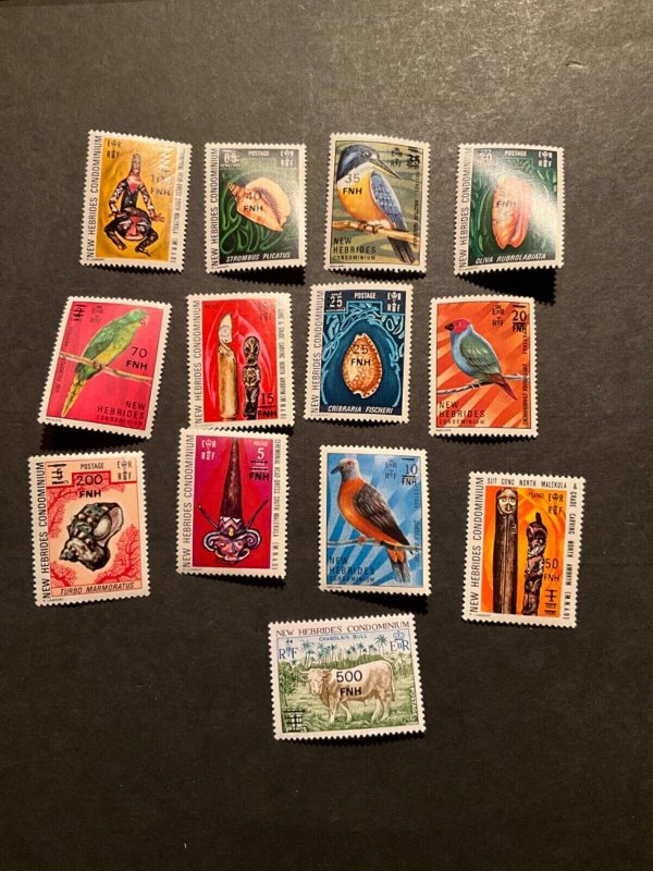 Stamps British New Hebrides Scott #217-29 never hinged