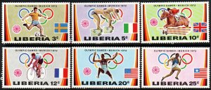 Liberia Sc #591-596 Mint Hinged