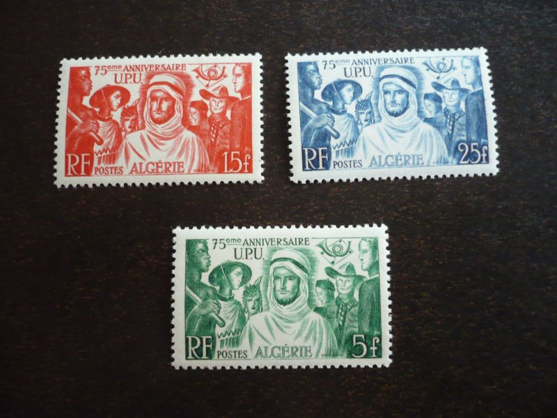 Stamps - Algeria - Scott# 226-228 - Mint Never Hinged Set of 3 Stamps