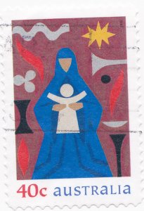 Australia- 1999 Christmas-Madonna & Child 40c used