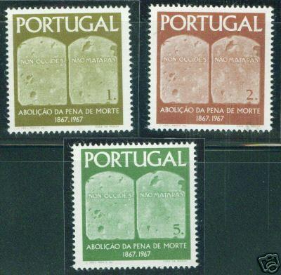 PORTUGAL Scott 1014-16 MNH** Tables of the Law CV $3.55