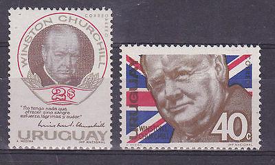 URUGUAY SC#C284+728 MNH STAMPS Winston Churchill uk Flag