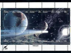 [101886] Ciskei 1986 Space travel weltraum Halley comet Sheet MNH