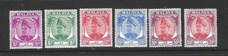 Malaya-Malacca 3-4, 6-9, 13-14  Mint  SC $7.00