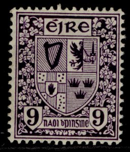 IRELAND GV SG80, 9d deep violet, LH MINT. Cat £15.