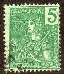 Indo-China Scott  27  Used