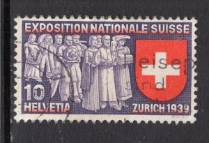 Switzerland  #247  used  1939    National exposition 10c  French