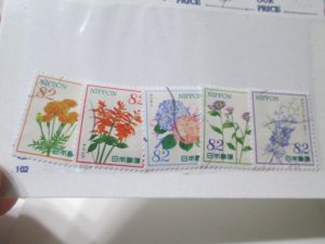 Japan #3827a-e used set  2024 SCV = $4.00