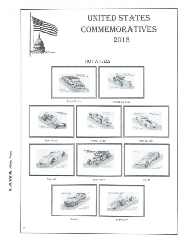 2018 US COMBINED SUPPLEMENT – LAWA Album Pages